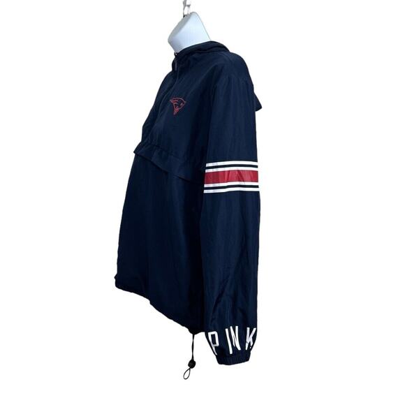 New England Patriots Victoria's Secret PINK Hoodie Sz Small Pullover Jacket Navy - Picture 6 of 11